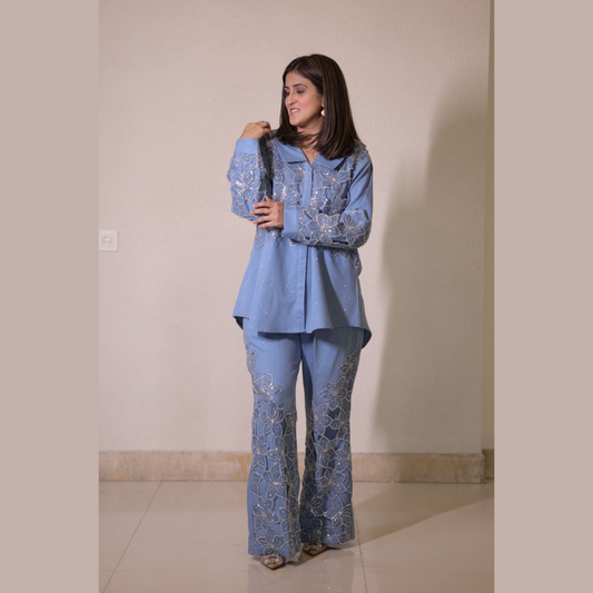 Embellished Denim Co Ord Set