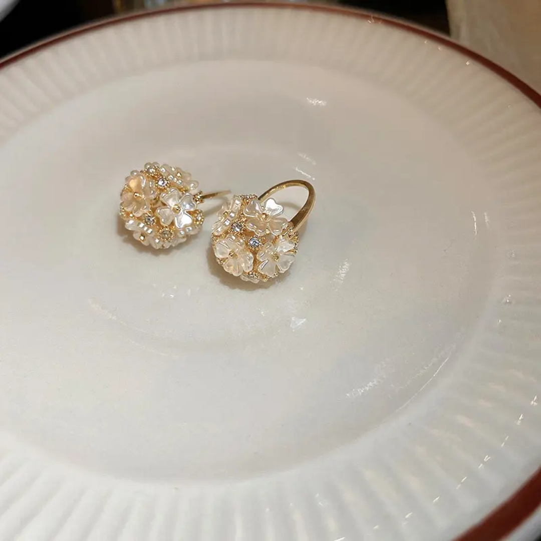 Spring Basket Hoop Earrings