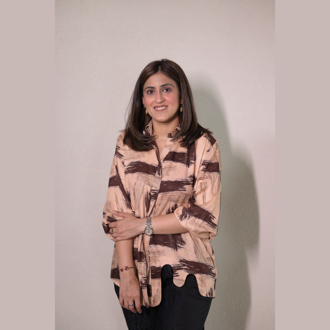 Brown Printed Top