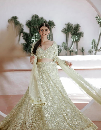 Green lehenga