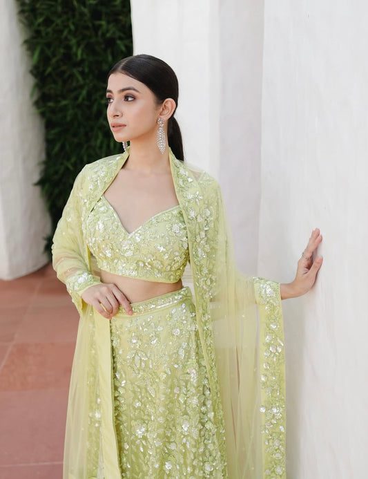 Green lehenga