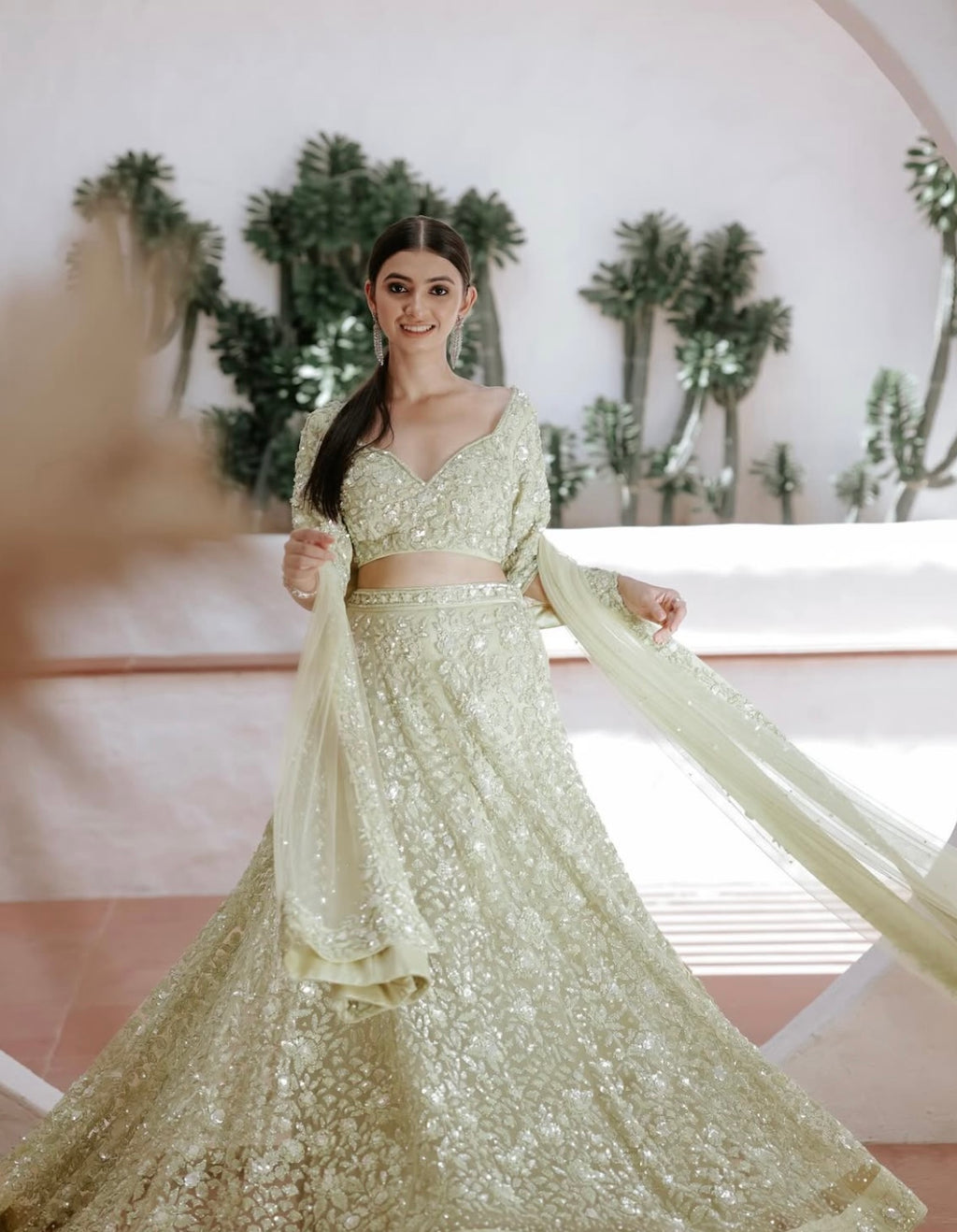 Pastel Green Lehenga