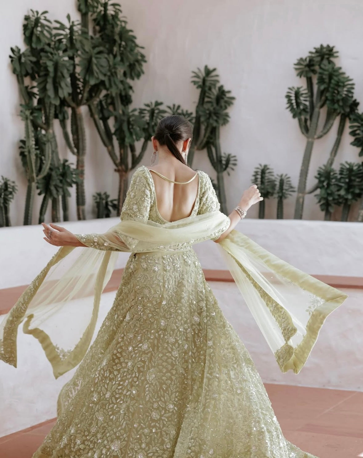 Pastel Green Lehenga
