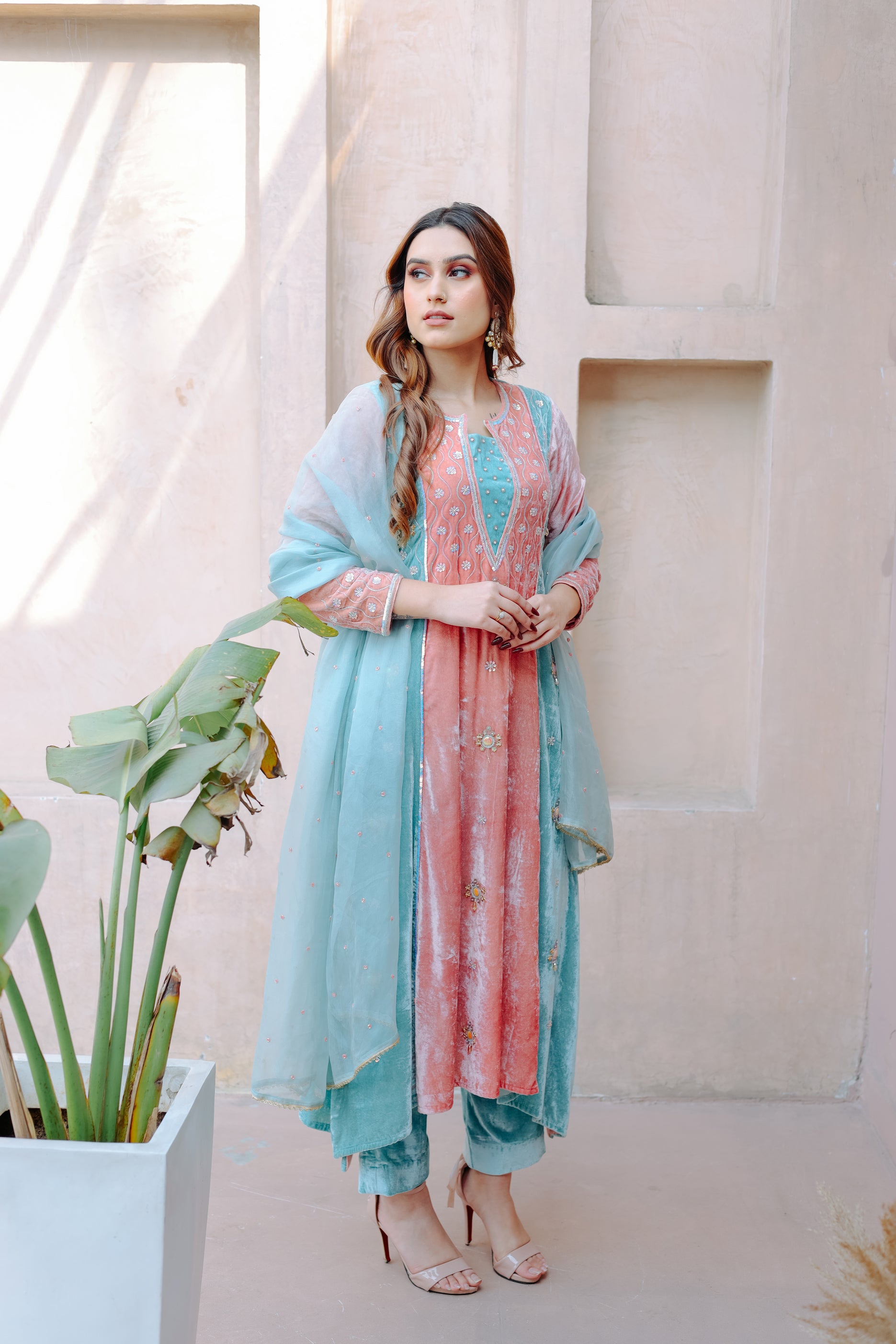 Aqua Blush Noor Suit