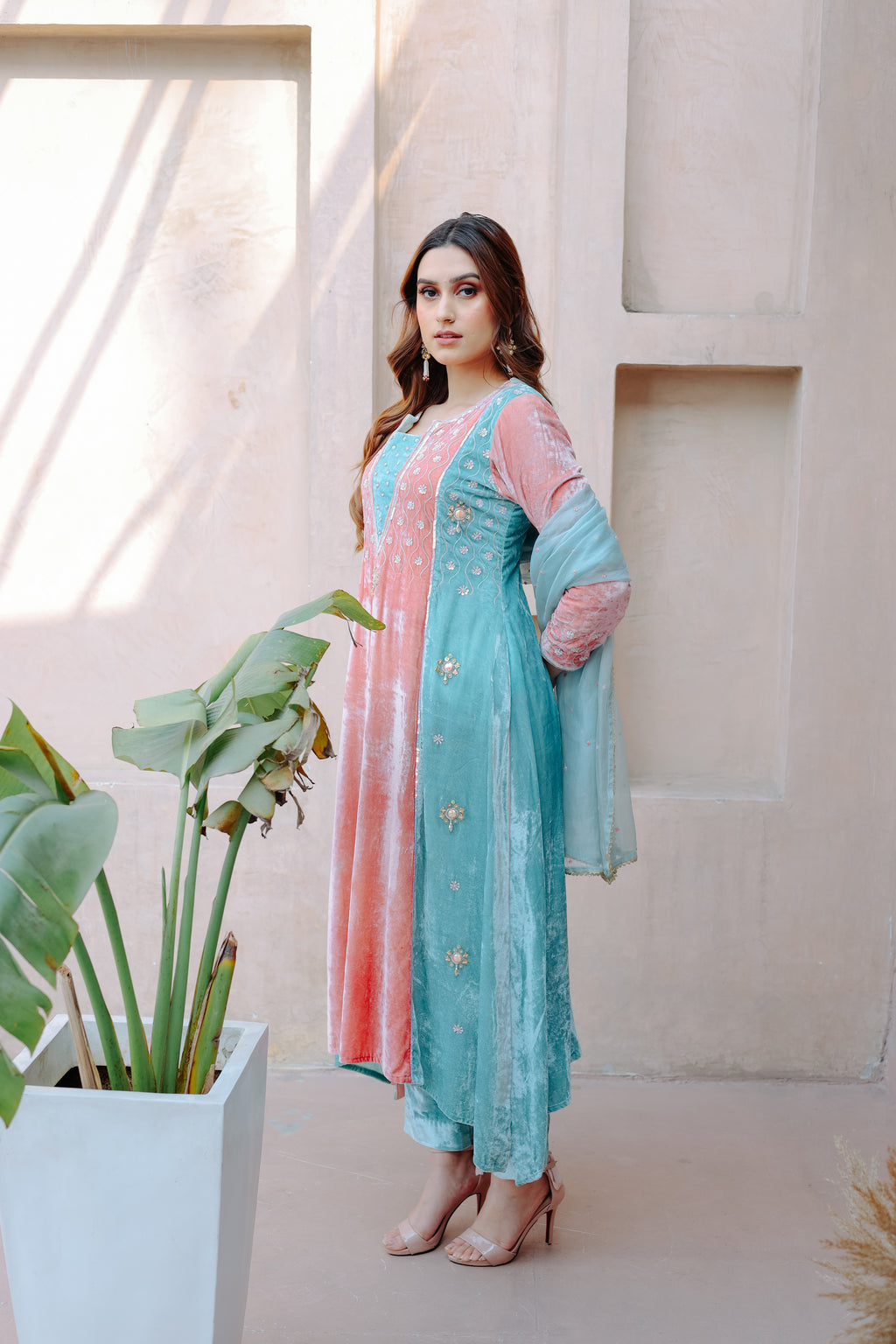 Aqua Blush Noor Suit