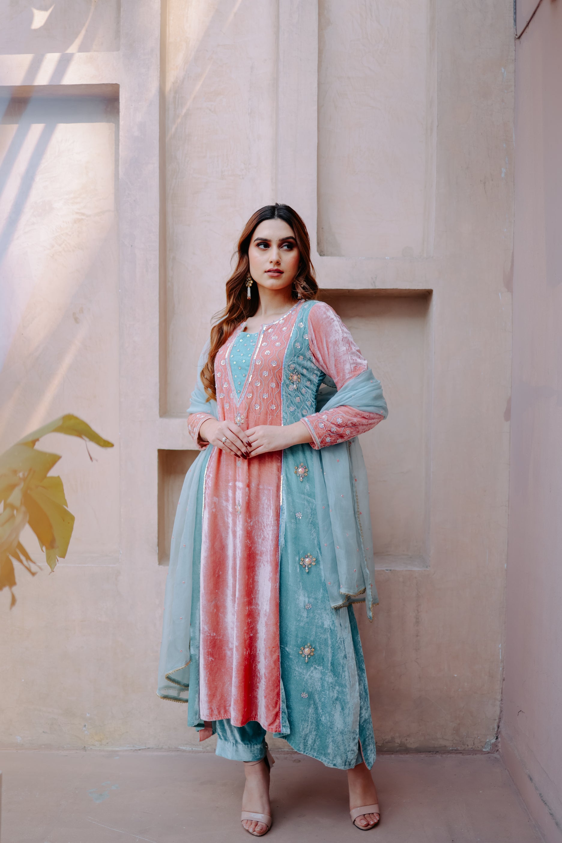 Aqua Blush Noor Suit
