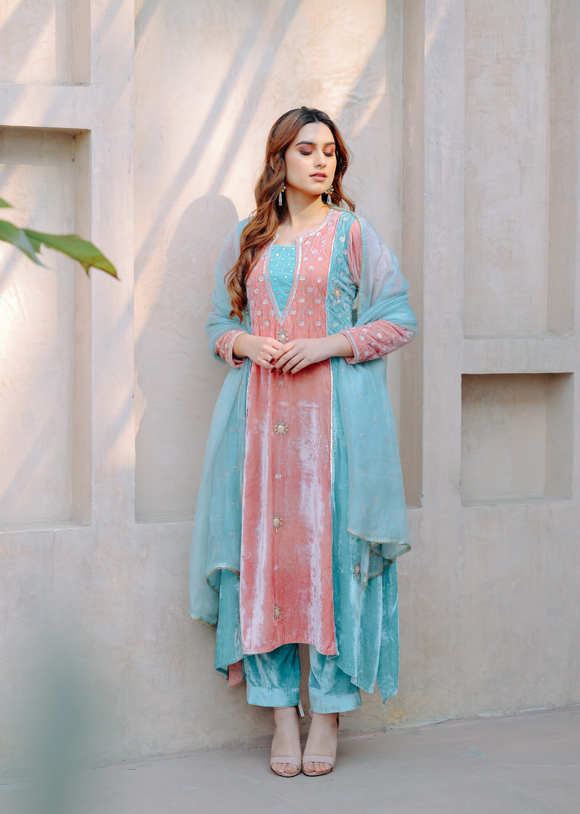 Aqua Blush Noor Suit