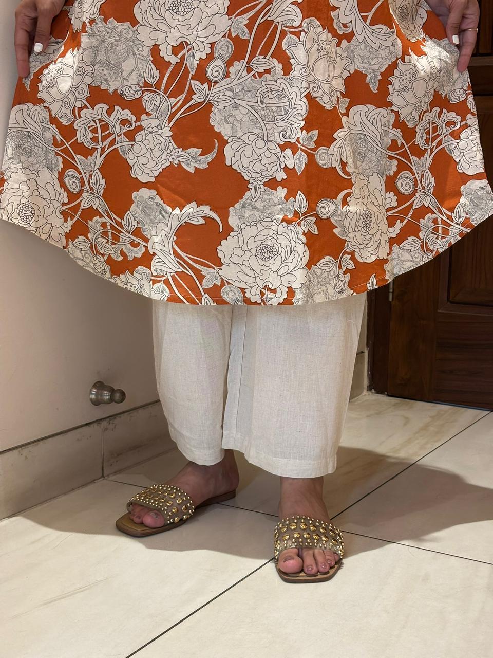 Orange Kurta Set