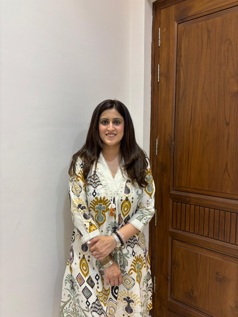 Off White Kurta Set