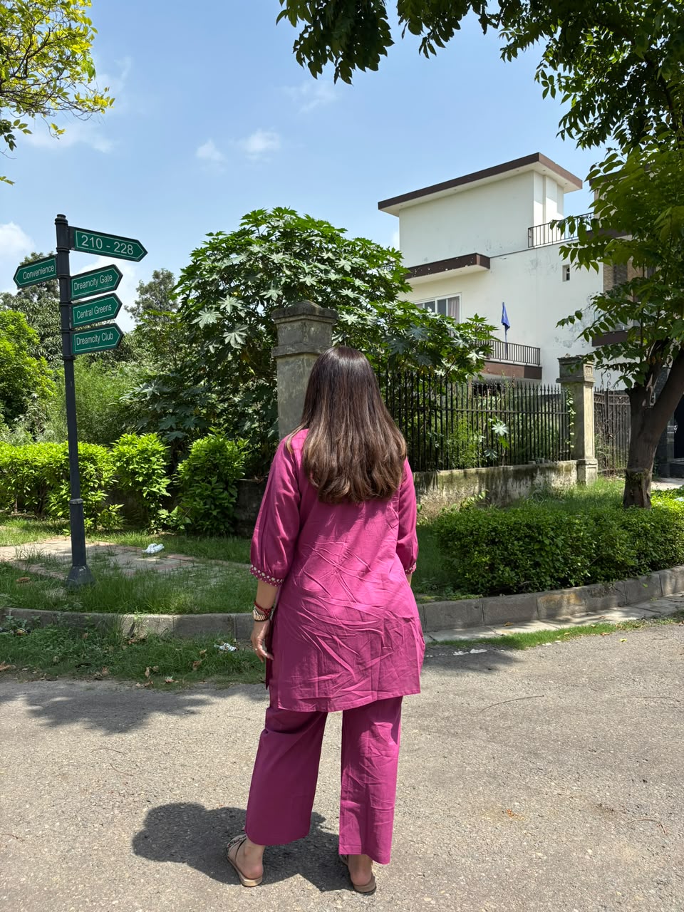 Dark Pink Kurti Set